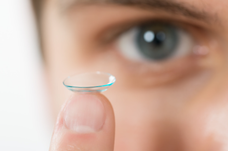 invisible contact lens